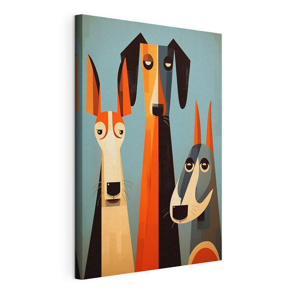Cuadros Grupo de perros de diferentes colores
