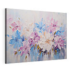 Cuadros Pintura de flores sobre una superficie blanca