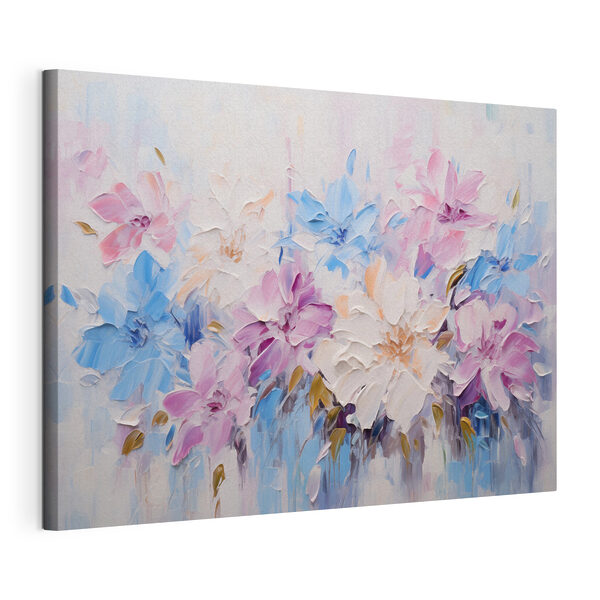Pintura de flores sobre una superficie blanca Cuadros Pintura de flores sobre una superficie blanca