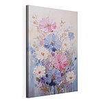 Cuadros Pintura de flores sobre una superficie blanca