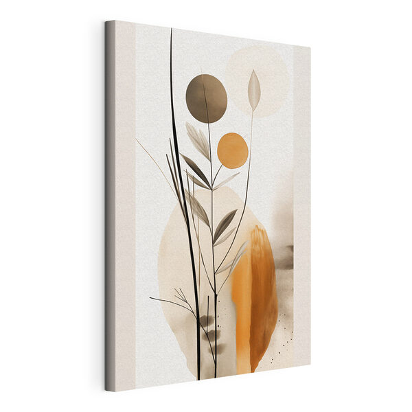 Planta con círculos y hojas Cuadros Planta con círculos y hojas