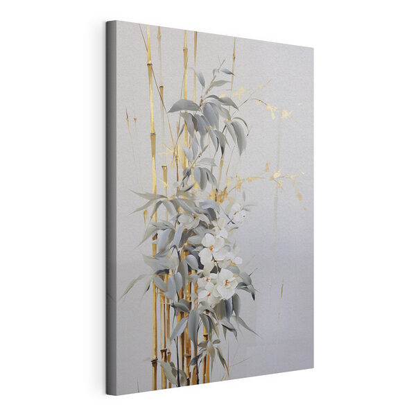 Cuadros Pintura de flores y hojas