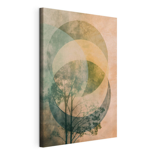 Cuadros Árbol con círculos y un círculo