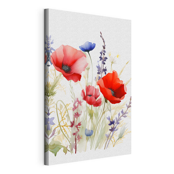 Pintura en acuarela de flores Cuadros Pintura en acuarela de flores