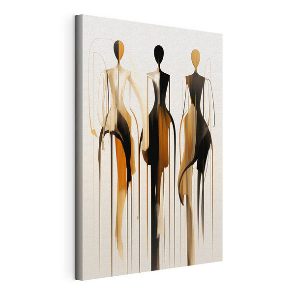 Cuadros Grupo de maniquíes con pintura que chorreaba