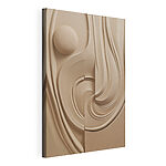 Cuadros Curvas fluidas en tonos suaves