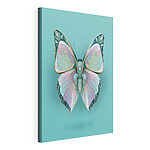 Cuadros Mariposa con alas y fondo azul