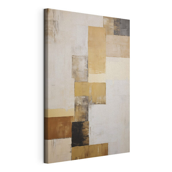 Cuadro en el que se representa un objeto rectangular de color blanco y marrón Cuadros Cuadro en el que se representa un objeto rectangular de color blanco y marrón