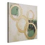 Cuadros Pintura de círculos y pintura verde