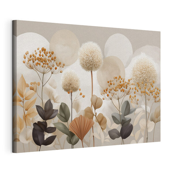 Conjunto de flores y hojas Cuadros Conjunto de flores y hojas