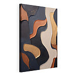 Cuadros Motivos abstractos dinámicos de ondas en colores