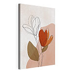 Cuadros Dibujo de flores con hojas