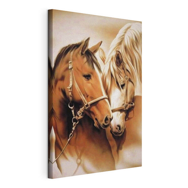 Cuadros Cuadros Dos caballos comparten un momento de ternura (SKU: s03697)