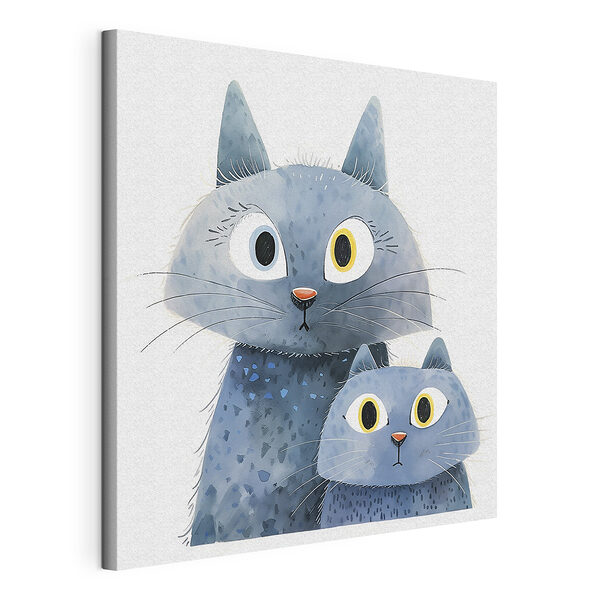 Cuadros Gato azul con ojos amarillos y bigotes (SKU: s37562) Cuadros Cuadros Gato azul con ojos amarillos y bigotes (SKU: s37562)