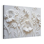 Cuadros Pared blanca con flores