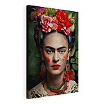 Cuadros Un tocado floral muy llamativo y colores intensos