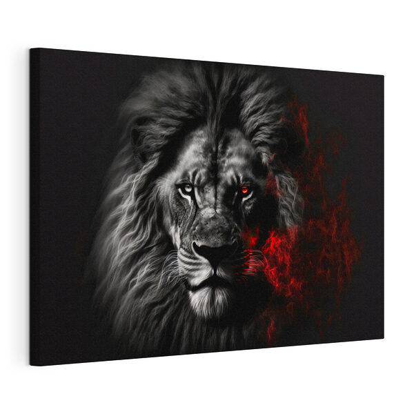 Majestuoso león de mirada ardiente Cuadros Majestuoso león de mirada ardiente
