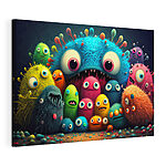 Cuadros Grupo de monstruos de colores