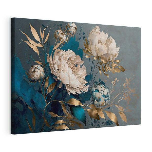 Elegantes motivos florales sobre un fondo intenso Cuadros Elegantes motivos florales sobre un fondo intenso