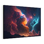 Cuadros Nubes y estrellas de colores