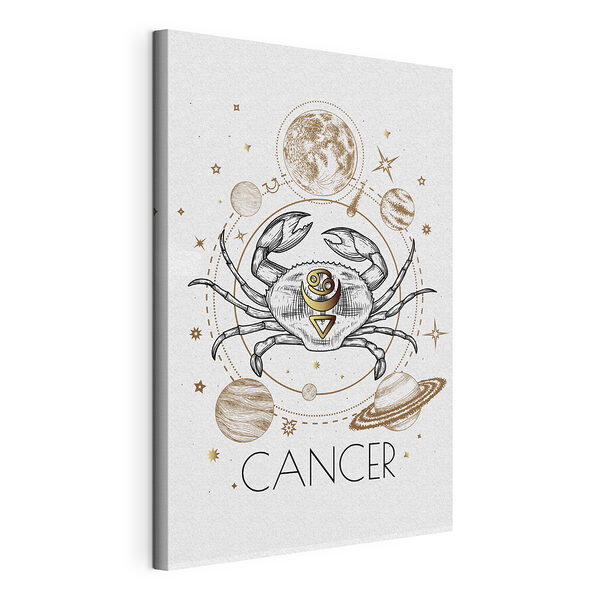 Signo zodiacal de Cáncer con planetas y estrellas Cuadros Signo zodiacal de Cáncer con planetas y estrellas