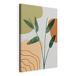 Cuadros Planta abstracta con tonos terrosos