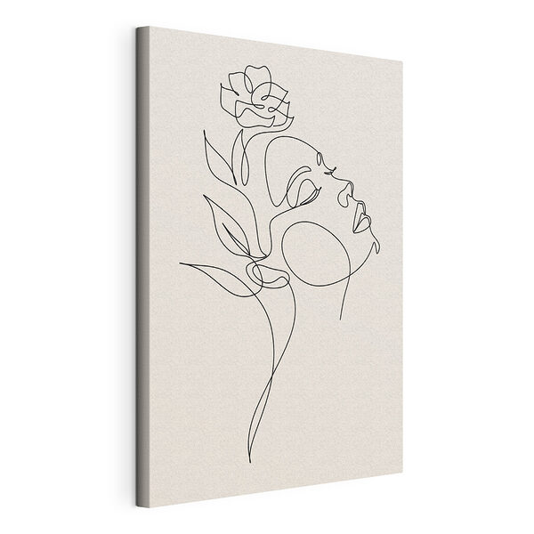 Dibujo del rostro de una mujer Cuadros Dibujo del rostro de una mujer