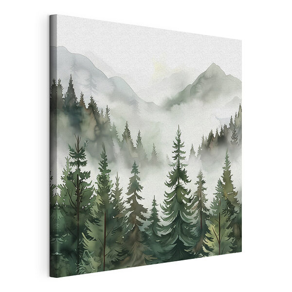 Cuadros Bosque brumoso con vistas a la montaña (SKU: s38139) Cuadros Cuadros Bosque brumoso con vistas a la montaña (SKU: s38139)