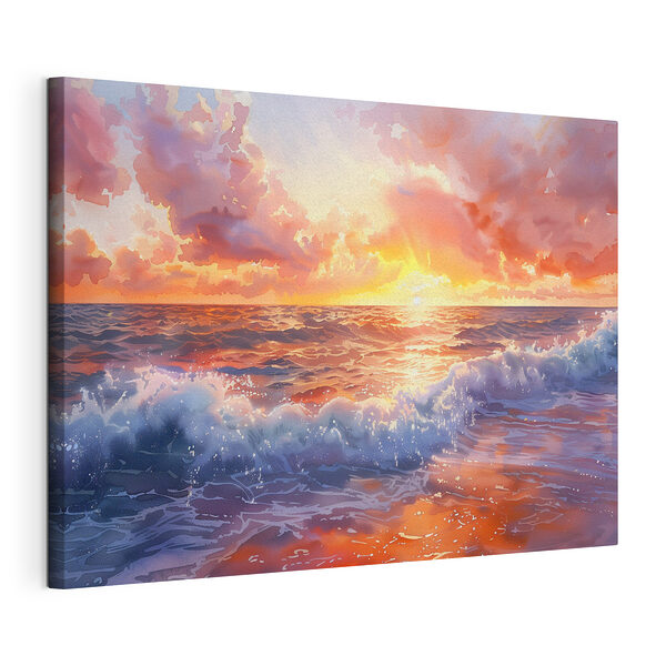 Cuadros Puesta de sol sobre el mar