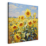 Cuadros Cuadro de girasoles en un campo