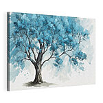 Cuadros Árbol con hojas azules