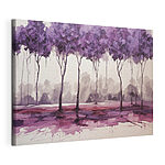 Cuadros Cuadro de árboles con hojas moradas