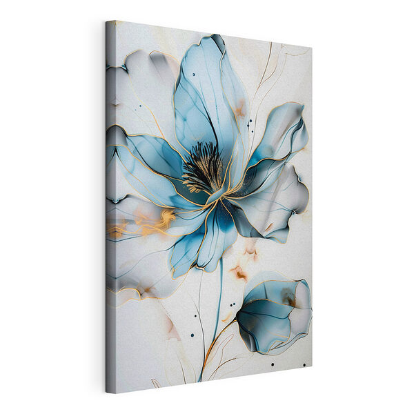 Cuadros Elegantes pétalos azules en flor