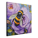 Cuadros Abeja sobre una flor