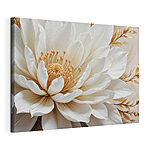 Cuadros Elegante flor en tonos blancos cremosos