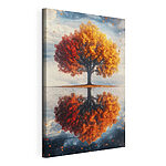 Cuadros Árbol con hojas de color naranja