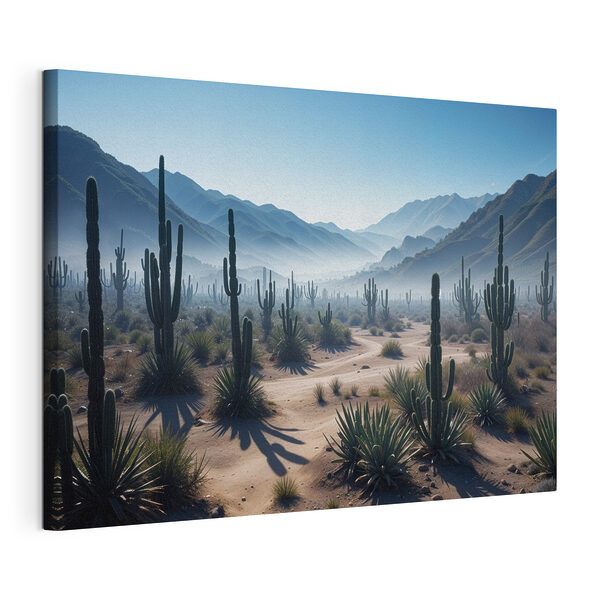 Un cactus en el desierto Cuadros Un cactus en el desierto