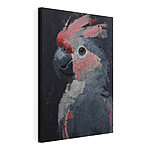 Cuadros Retrato de un loro a pinceladas