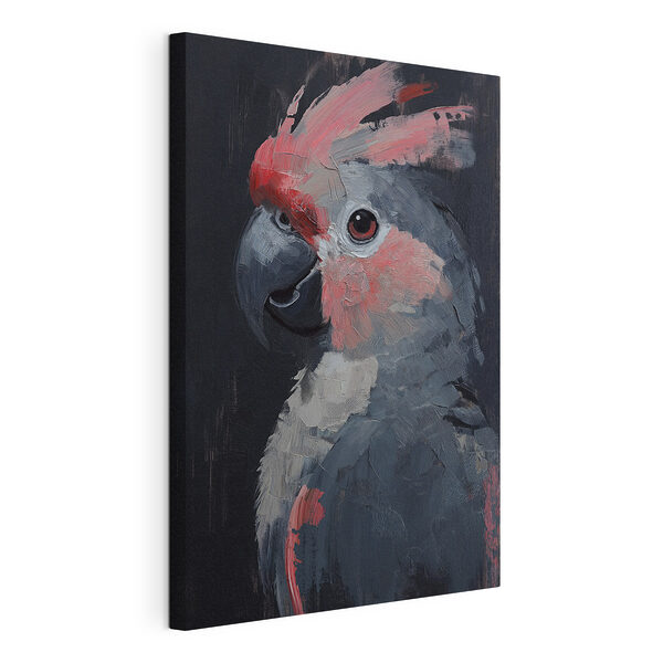 Retrato de un loro a pinceladas Cuadros Retrato de un loro a pinceladas