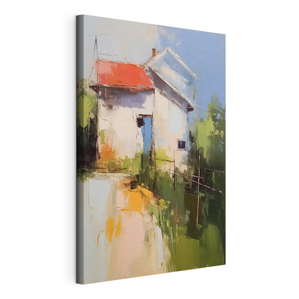Cuadros Pintura de una casa