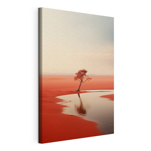 Cuadros Árbol en un desierto rojo