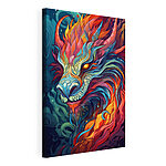 Cuadros Ilustración colorida de un dragón