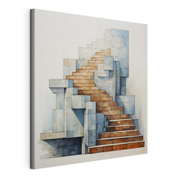 Acuarela de una escalera Cuadros Acuarela de una escalera