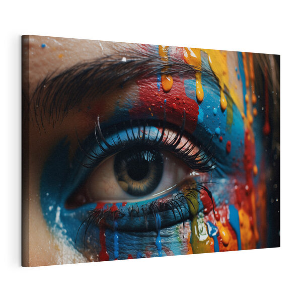 Los colores vivos realzan la belleza de los ojos Cuadros Los colores vivos realzan la belleza de los ojos