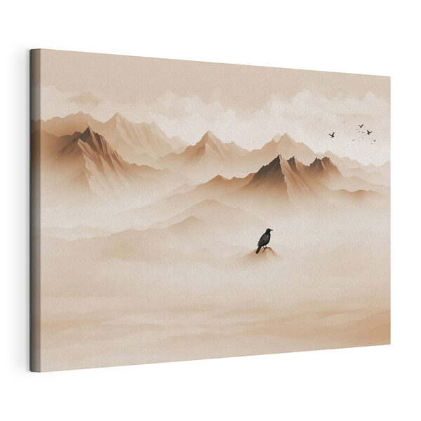 Cuadros Un pájaro en la cima de una montaña (SKU: s41295) Cuadros Cuadros Un pájaro en la cima de una montaña (SKU: s41295)