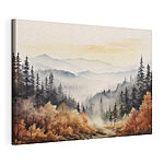 Cuadros Paisaje de un bosque con niebla