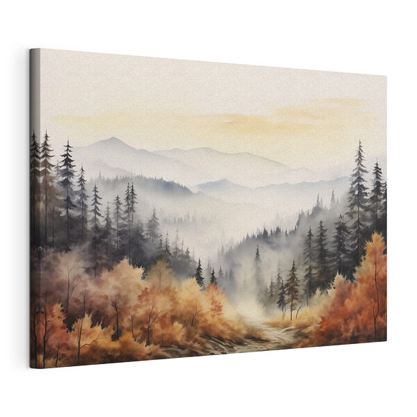 Cuadros Paisaje de un bosque con niebla (SKU: s41646) Cuadros Cuadros Paisaje de un bosque con niebla (SKU: s41646)