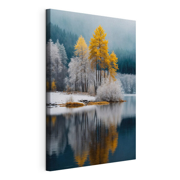 Cuadros Lago con árboles y nieve (SKU: s41785) Cuadros Cuadros Lago con árboles y nieve (SKU: s41785)