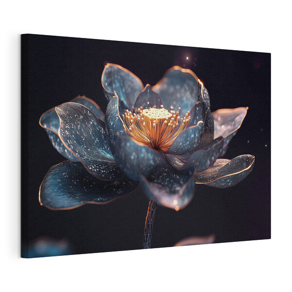Cuadros Una flor encantadora en tonos oscuros