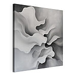 Cuadros Arte abstracto en blanco y gris